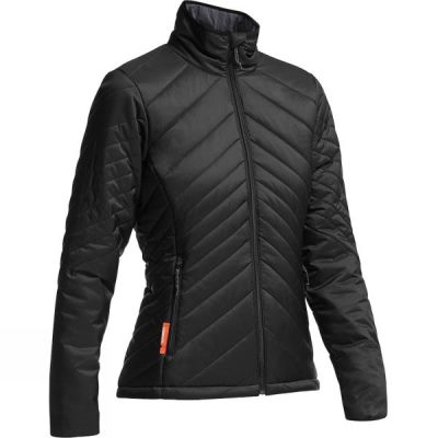Chaquetas Icebreaker Stratus Manga Larga Zip Mujer Negras - Chile IOP406785